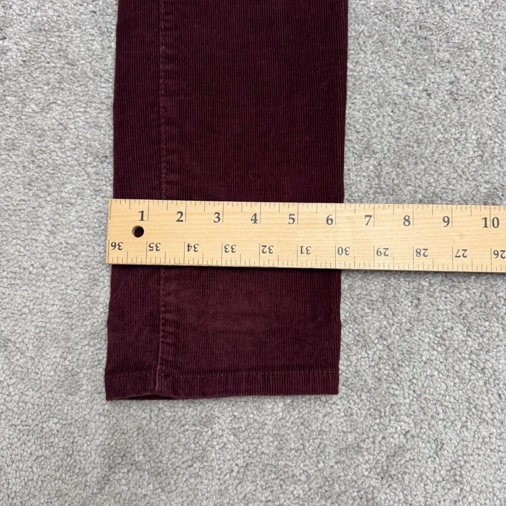 Banana Republic WE Skinny Cord Stretch Corduroy Pants Womens 26 Burgundy Casual - Picture 14 of 15